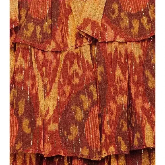 Ulla Johnson Naiya Dress in Ember - Tiered Mini Dress - Size 2 - NWT! - Picture 9 of 11